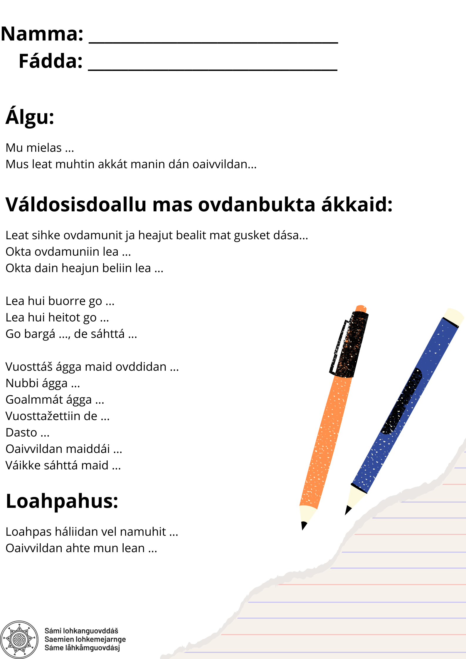 čállin álggahancealkagat