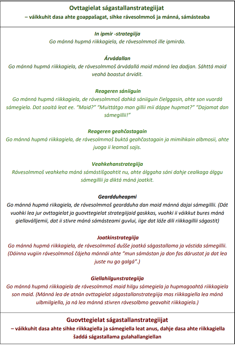 ságastallanstrategijat